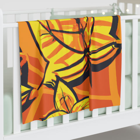 Orange Falls-baby blanket