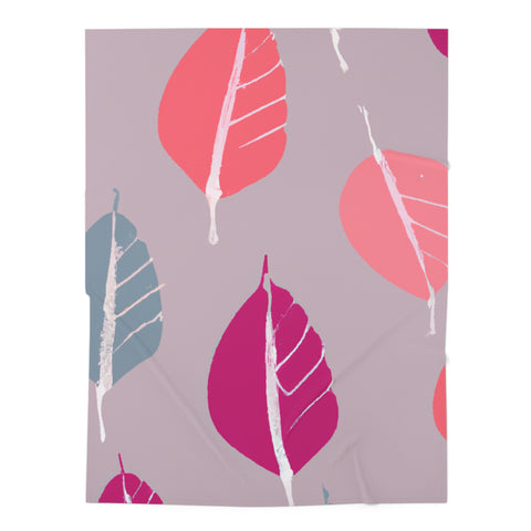 Autumnal Splatter Leafscape-baby blanket