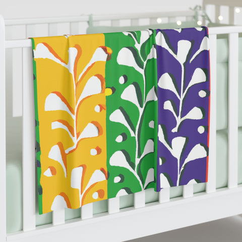 Floracinque Leaf Pattern-baby blanket